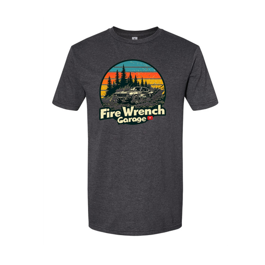 Fire Wrench Garage vintage car logo t-shirt