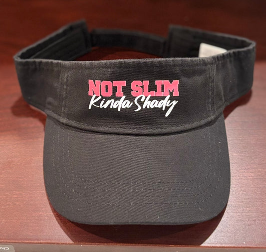 Not Slim Kinda Shady Black Visor