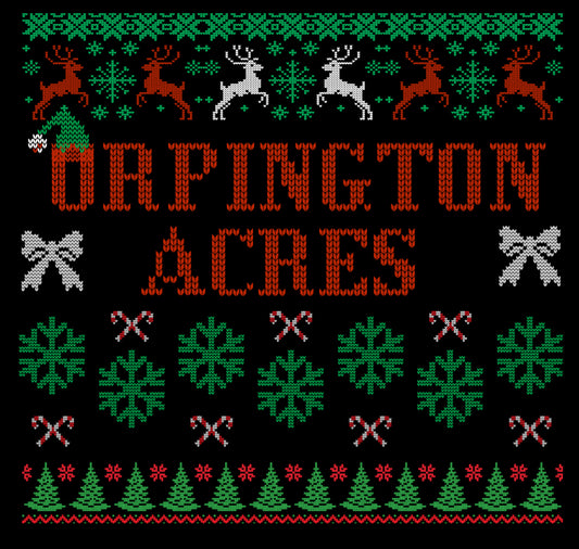 ORPINGTON ACRES CHRISTMAS SWEATER T-SHIRT