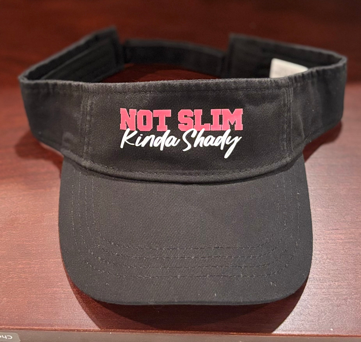 Not Slim Kinda Shady Black Visor